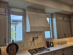 Marmorino Piatto Venetian Plaster Range Hood